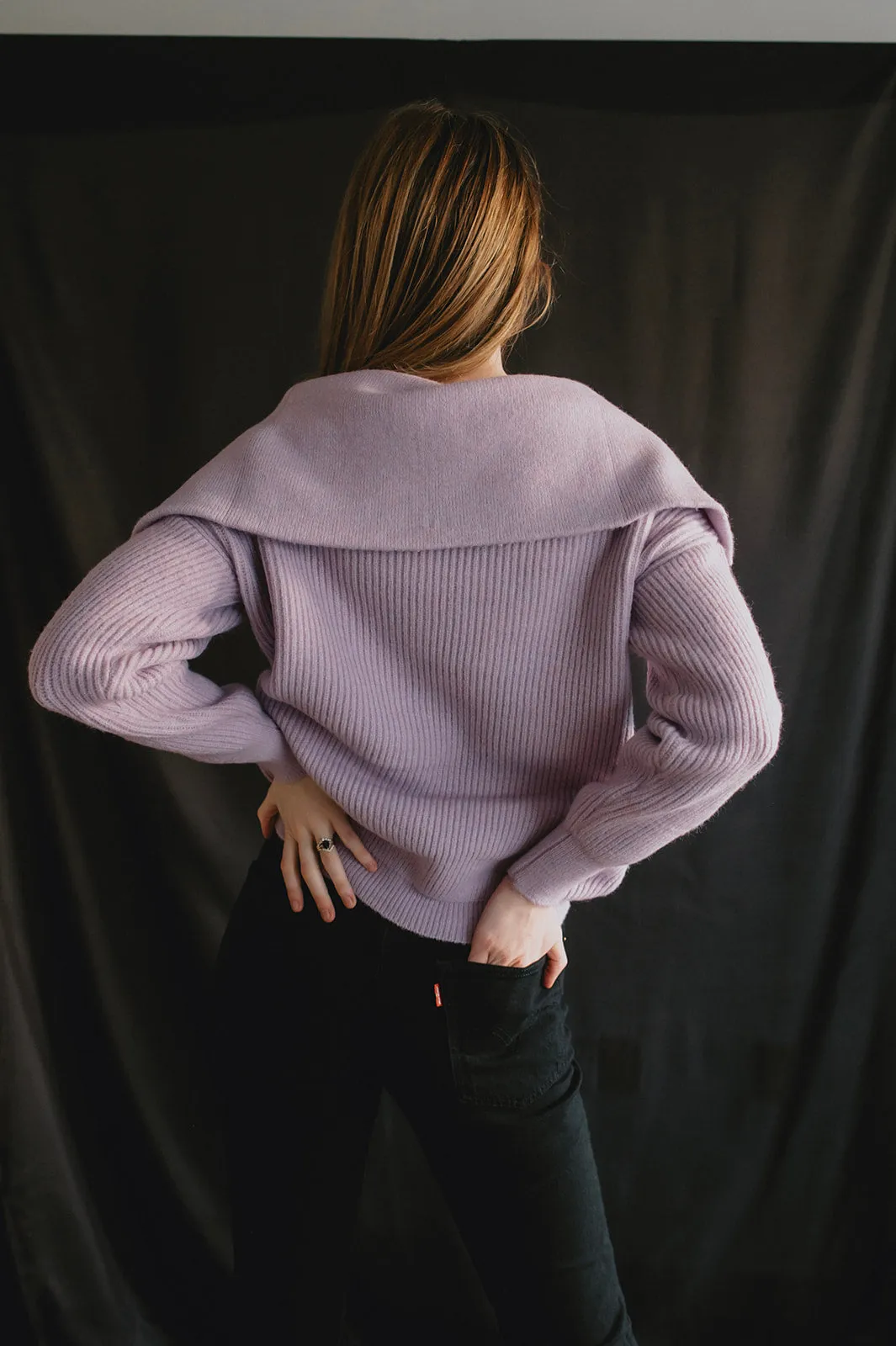 The Tiana Zip Turtleneck Sweater