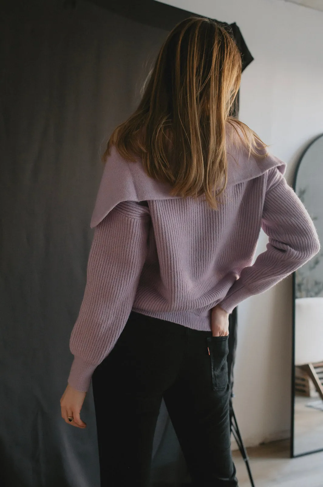 The Tiana Zip Turtleneck Sweater