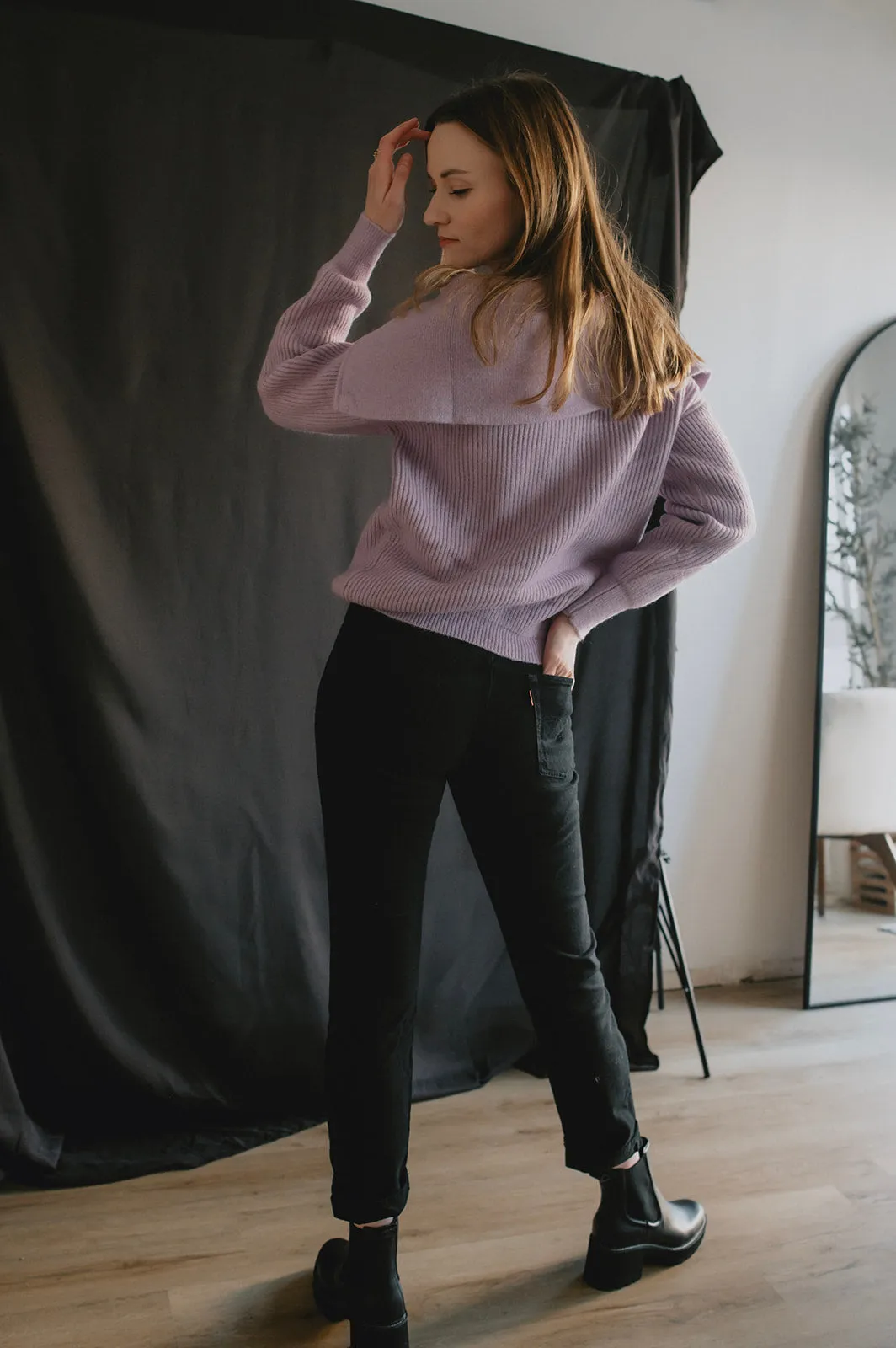 The Tiana Zip Turtleneck Sweater