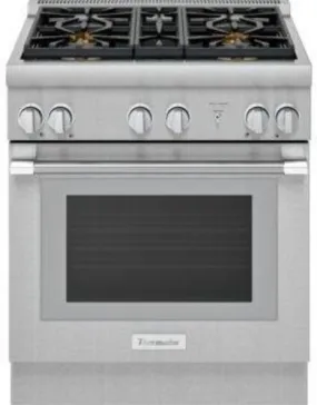 Thermador Pro Harmony Professional 30" 4 Pedestal Star Burner Gas Range PRG304WH