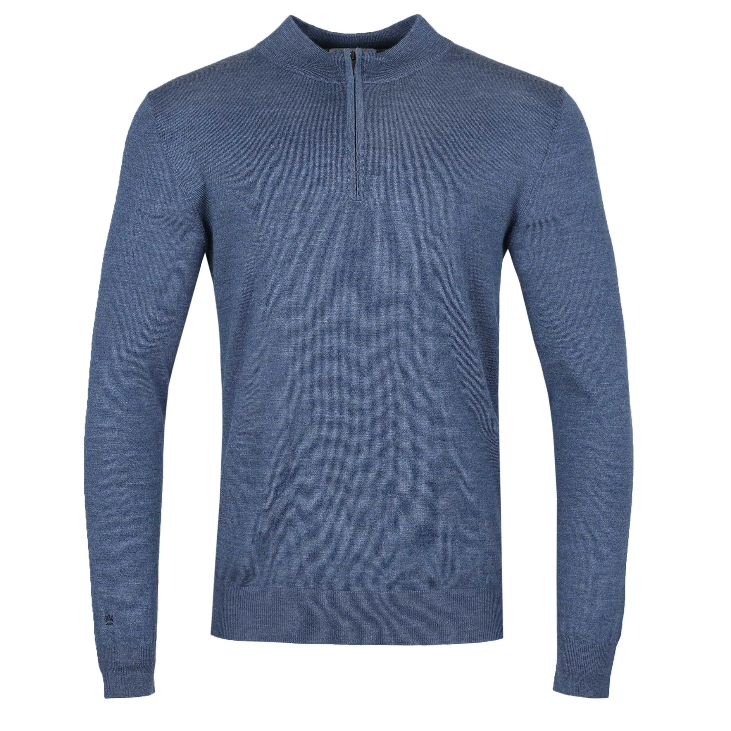 Thomas Maine 1/4 Zip Knitwear in Blue