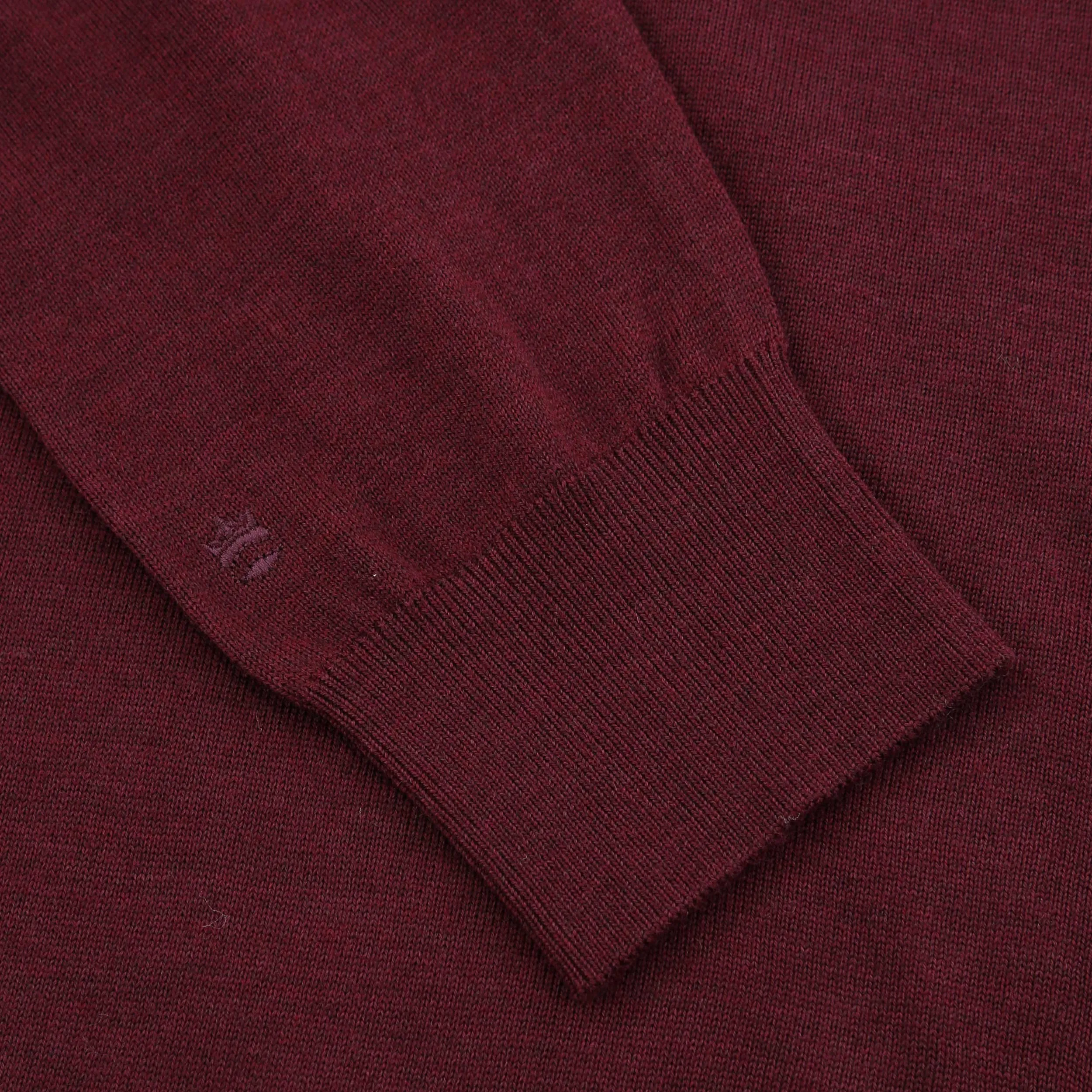 Thomas Maine Crew Neck Knitwear in Burgundy