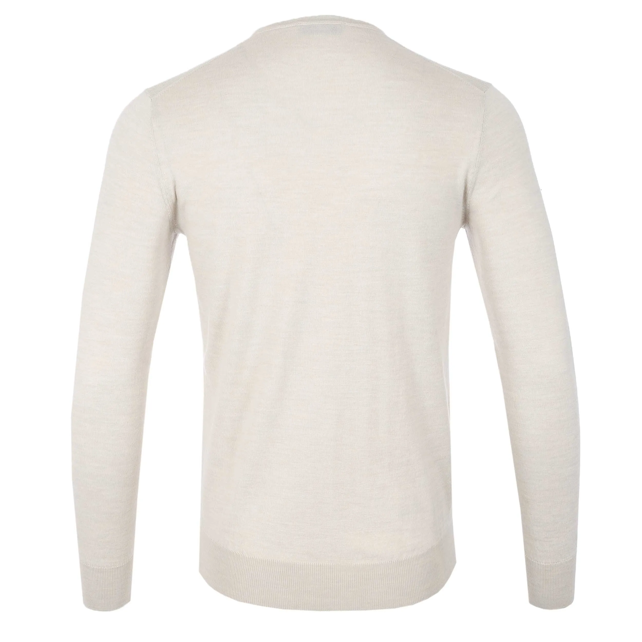 Thomas Maine Crew Neck Knitwear in Cream