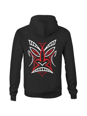 TIKI PINSTRIPE - UNISEX FLEECY HOODIE