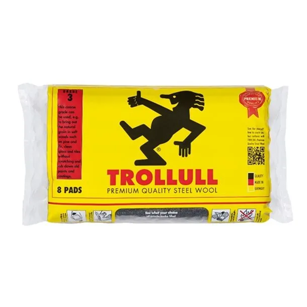 Trollull | Steel Wool 8 XL Pads 00 Grade