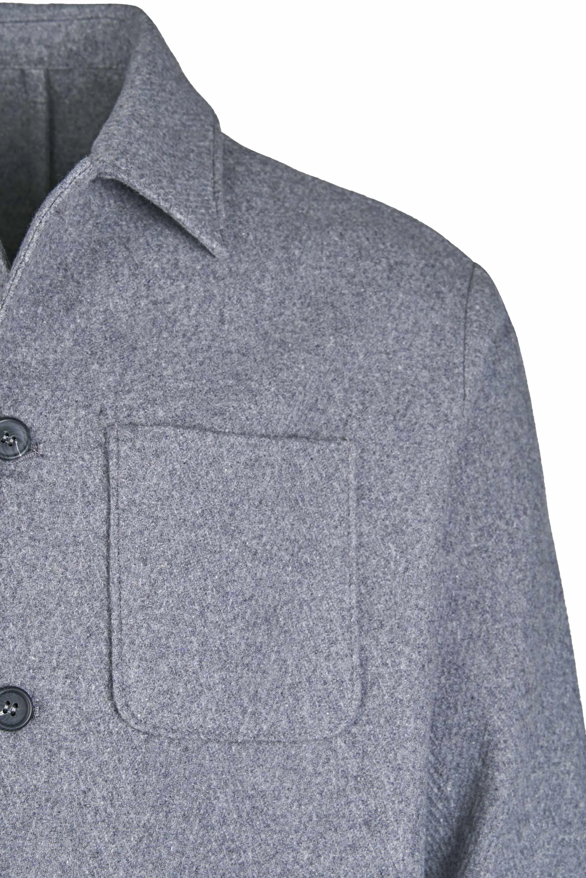 Unlined Herringbone Wool Chore Coat