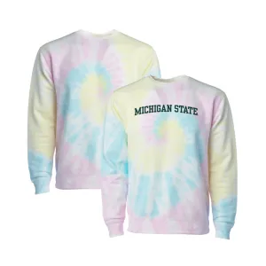 Venley NCAA Michigan State Spartans MADE IN USA Unisex Tie-Dye Pullover Sweatshirt