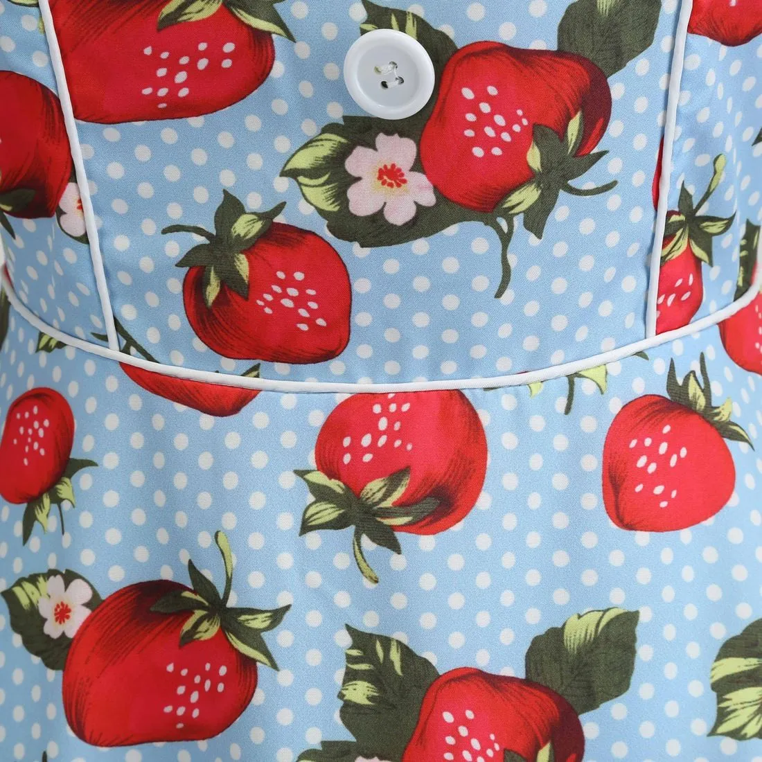 Women Cherries Strawberry Print Vintage Prom Dress Sleeveless 1950s Retro Evening Party Dress