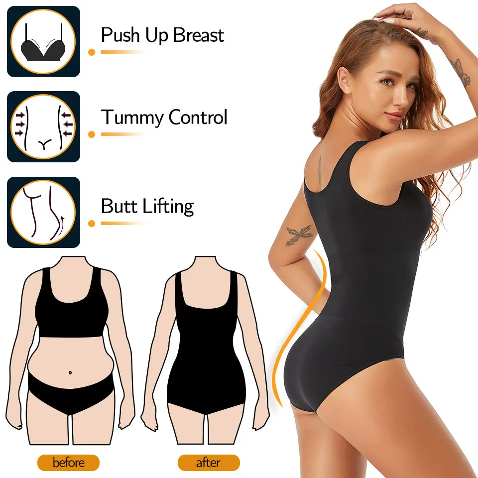 Women Shapewear Bodysuit Waist Trainer Vest Full Body Shaper Bodysuits  Underwear Sexy V Neck Tank Tops