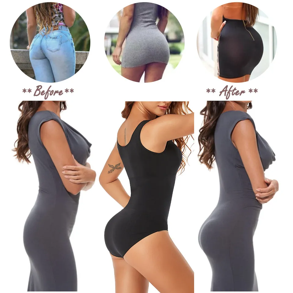 Women Shapewear Bodysuit Waist Trainer Vest Full Body Shaper Bodysuits  Underwear Sexy V Neck Tank Tops