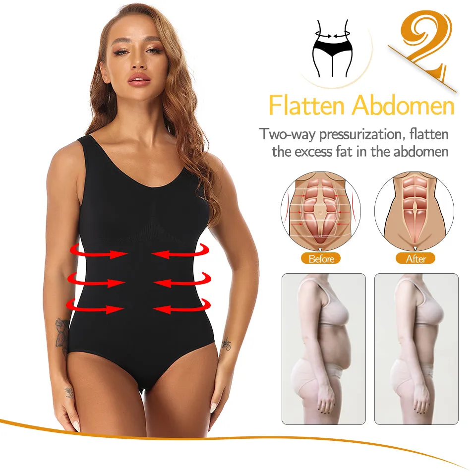 Women Shapewear Bodysuit Waist Trainer Vest Full Body Shaper Bodysuits  Underwear Sexy V Neck Tank Tops