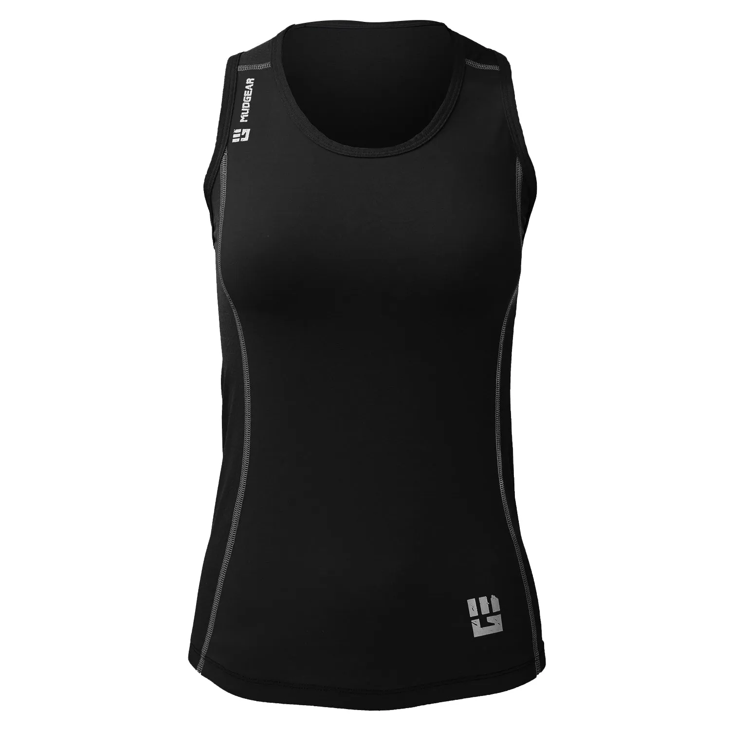 Women's Performance Racerback Tank (Black)