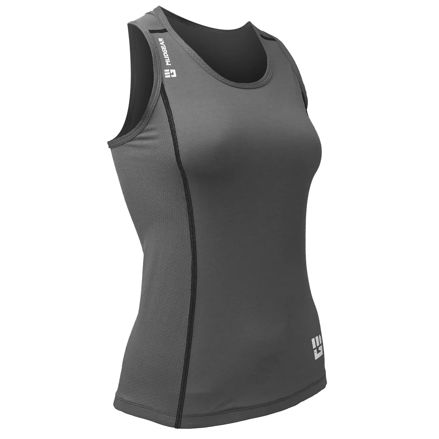 Women's Performance Racerback Tank (Steel Gray)