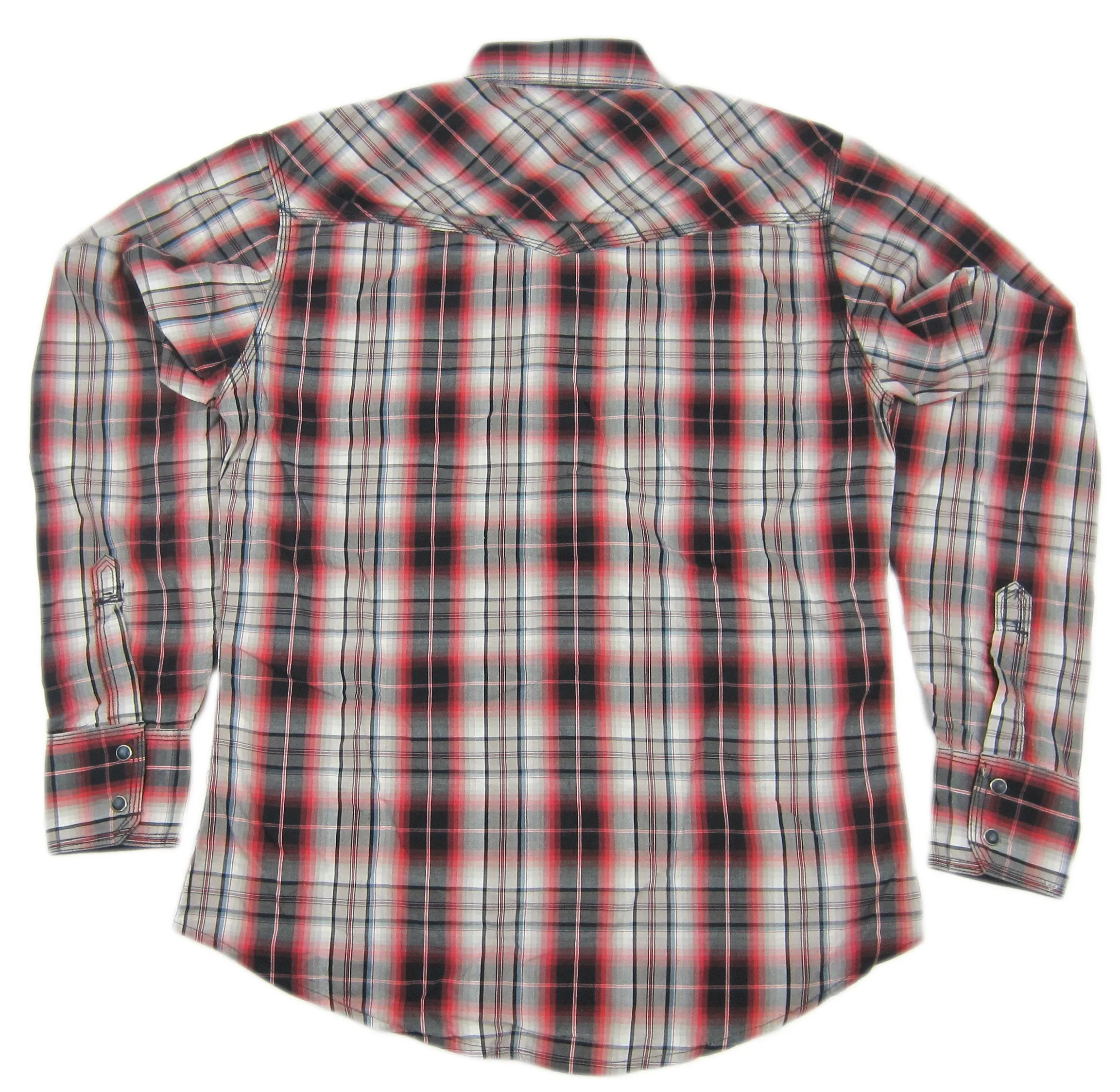 Wrangler Men's 20X Twenty X Western Plaid Pearl Snap Shirt MJ1246M Any Size